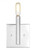 Visual Comfort & Co. Studio Collection Vector Wall / Bath Sconce, 1-Light, LED, Chrome, 9.38"H (4124301EN-05 70706XA) 
