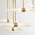 Visual Comfort & Co. Modern Collection Calumn Chandelier, 6-Light, LED, Natural Brass, 47.9"H (700CLM6NB-LED930 70PDAY9) 