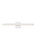 Visual Comfort & Co. Modern Collection Banda Bath Sconce, 1-Light, LED, Matte White, 24"L (700BCBND24W-LED930 70PGCLA) 