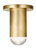 Visual Comfort & Co. Modern Collection Ebell Small Flush Mount, 1-Light, LED, Natural Brass, 5.7"H (700FMEBL6NB-LED927 70PGEHJ) 