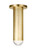 Visual Comfort & Co. Modern Collection Ebell Medium Flush Mount, 1-Light, LED, Natural Brass, 9.7"H (700FMEBL10NB-LED927 70PGEHC) 