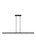 Visual Comfort & Co. Modern Collection Esfera Large Linear, 6-Light, LED, Nightshade Black, 60"L (700LSESF60B-LED927-277 70PGEJ0) 