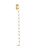 Visual Comfort & Co. Modern Collection Collier Wall Sconce, LED, Natural Brass, 40.3"H (700WSCLR40NB-LED927 70PKE6H) 