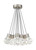 Visual Comfort & Co. Modern Collection Kira Pendant, 11-Light, LED, Satin Nickel, 20"W (700TDKIRAP11IS-LED930 70PGKD9) 