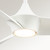 Alora Lighting Emiko Fans, 3-Light, LED, White, 56"W 