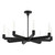 Alora Lighting Claire Chandelier, 8-Light, Matte Black, 32"D 
