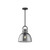 Alora Lighting Waldo Pendant, 1-Light, Matte Black, Smoked Solid Glass, 12.75"H 