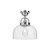 Alora Lighting Lancaster Semi-Flush Mount, 1-Light, Chrome, 13.5"H 