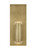 Visual Comfort & Co. Modern Collection Dobson II Wall/Bath Sconce, 1-Light, LED, Natural Brass, 12.8"H (700BCDBS1NB-LED930-277 70PGCLG) 