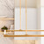 Visual Comfort & Co. Modern Collection Stagger Halo Linear Suspension, 1-Light, LED, Natural Brass, 84"L (700LSSTG84NB-LED927 70PGEJN) 
