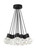 Visual Comfort & Co. Modern Collection Kira Pendant, 11-Light, LED, Black, 20"W (700TDKIRAP11BB-LED930 70PGJGW) 