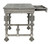 Noir Portuguese Desk, Distressed Grey, 60"W (GDES115DGR-S YUU6013EXT) 