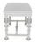 Noir Portuguese Desk, Solid White, 60"W (GDES115SW-S YUU6013EXX) 