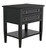 Noir Oxford Side Table, 2-Drawer, Hand-Rubbed Black, 30"H (GTAB246HB YUU6013NTP) 