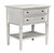 Noir Oxford Side Table, 2-Drawer, White Wash, 30"H (GTAB246WH YUU6013NTQ) 