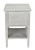Noir Oxford Side Table, 2-Drawer, White Wash, 30"H (GTAB246WH YUU6013NTQ) 