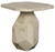 Noir Polyhedron Side Table, Natural Marble, 27.5"H (AM-194WM YUU6013PP5) 