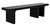 Noir Kir Bench, Hand-Rubbed Black, 74"W (GBEN139HB YUU6013FXZ) 