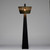Noir Claudius Floor Lamp, 1-Light, Matte Black, Antique Brass, 68"H (LAMP759MB YUU6013GVL) 