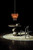 Noir Lotus Chandelier, 4-Light, Antique Brass, Milk Glass, 20"W (LAMP650MB YUU6013GWV) 