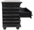 Noir Ascona Chest, 3-Drawer, Hand-Rubbed Black, 42"W GDRE137HB, Noir GDRE137HB YUU6013LUF 