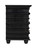 Noir Ascona Chest, 6-Drawer, Hand-Rubbed Black, 61"W GDRE120HB, Noir GDRE120HB YUU6013LUD 