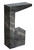 Noir Aero Side Table, Black Marble, 30"H (GTAB978B YUU6013MRD) 