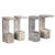 Noir Aero Side Table, White Marble, 30"H (GTAB978W YUU6013MRC) 