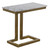 Noir Alonzo Side Table, Antique Brass, 23"H (GTAB359MB YUU6013MRK) 