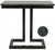 Noir Alonzo Side Table, Matte Black, 23"H (GTAB359-ML YUU6013MRJ) 