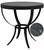 Noir Byron Side Table, Matte Black Base, 28.5"H (GTAB286-ML YUU6013MT9) 