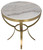 Noir Byron Side Table, Antique Brass, 29.5"H (GTAB286MB YUU6013MTC) 