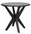 Noir Fox Side Table, Black Charcoal, 22.5"H (AE-12CHB YUU6013NPX) 