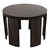Noir Fluted Side Table 