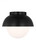 Visual Comfort & Co. Studio Collection Hyde Medium Flush Mount, 1-Light, Midnight Black, 8"W (DJF1011MBK 70734LM) 