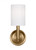 Visual Comfort & Co. Studio Collection Egmont Wall Sconce, 1-Light, Satin Brass, 11.75"H (DJW1051SB 70734LA) 