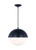 Visual Comfort & Co. Studio Collection Hyde Medium Pendant, 1-Light, Navy, 12"W (DJP1031NVY 70734LW) 