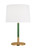 Visual Comfort & Co. Studio Collection Monroe Table Lamp, 1-Light, LED, Burnished Brass, 27.13"H (KST1041BBSGRN1 70735JH) 