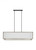 Visual Comfort & Co. Studio Collection Brockway Linear Chandelier, 6-Light, Weathered Oak Wood, 18.25"W (TFC1086WDO 70735L3) 