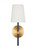Visual Comfort & Co. Studio Collection Monroe Wall Sconce, 1-Light, Burnished Brass, 13.63"H (KSW1081BBSNVY 70735JV) 