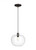 Visual Comfort & Co. Studio Collection Mela Large Pendant, 1-Light, Aged Iron, 16"W (TP1201AI 70735M6) 