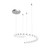 Alora Lighting Akoya Chandelier, 1-Light, LED, Chrome, 100.25"L 