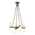 Alora Lighting Lucian Chandelier, 4-Light, Urban Bronze, Alabaster, 37.75"H (CH338822UBAR 706WNEE) 