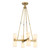 Alora Lighting Lucian Chandelier, 1-Light, Vintage Brass, Alabaster, 37.75"H (CH338822VBAR 706WNEG) 