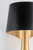 Corbett Lucia Wall Sconce, 1-Light, Vintage Gold Leaf And Soft Black, 16.5"H (348-01-VGL/SBK 95EA) 