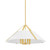 Hudson Valley Raymond Pendant, 1-Light, Aged Brass/Soft White, Metal Shade, 26"W (6726-AGB/SWH ACJXJ) 