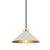 Hudson Valley Clivedon Pendant, 1-Light, Aged Brass, Steel Shade, 12"W (MDS1401-AGB/OW ACJZ2) 