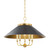 Hudson Valley Clivedon Chandelier, 5-Light, Aged Brass, Steel Shade, 27.5"W (MDS1403-AGB/DB ACKVC) 