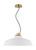 Visual Comfort & Co. Modern Collection Forge X-Large Short Pendant, 1-Light, LED, Natural Brass, 24"W (SLPD13027WNB 70PKG61) 