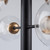Artcraft Aurelia Chandelier, 6-Light, Matte Black & Brass, 30"W (AC11765VB 340432L4) 